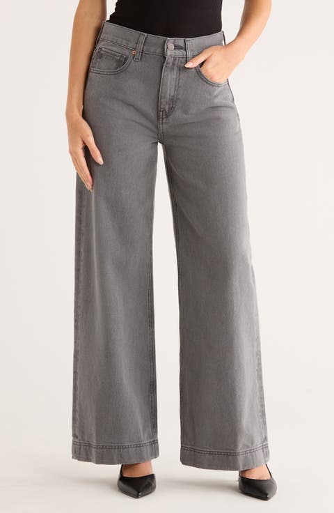 Devon Crop Wide Leg Jeans (Moonstone)