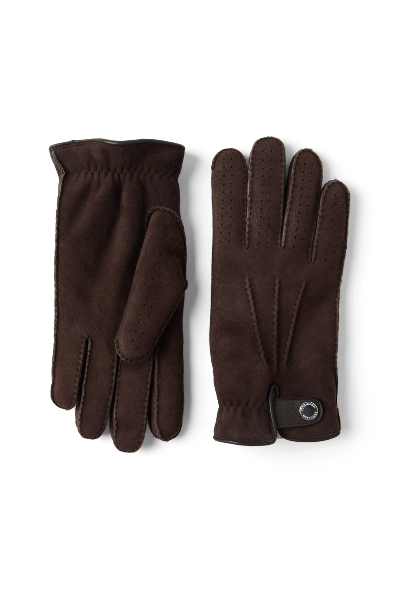Brunello Cucinelli Shearling gloves, Main, color, Brown