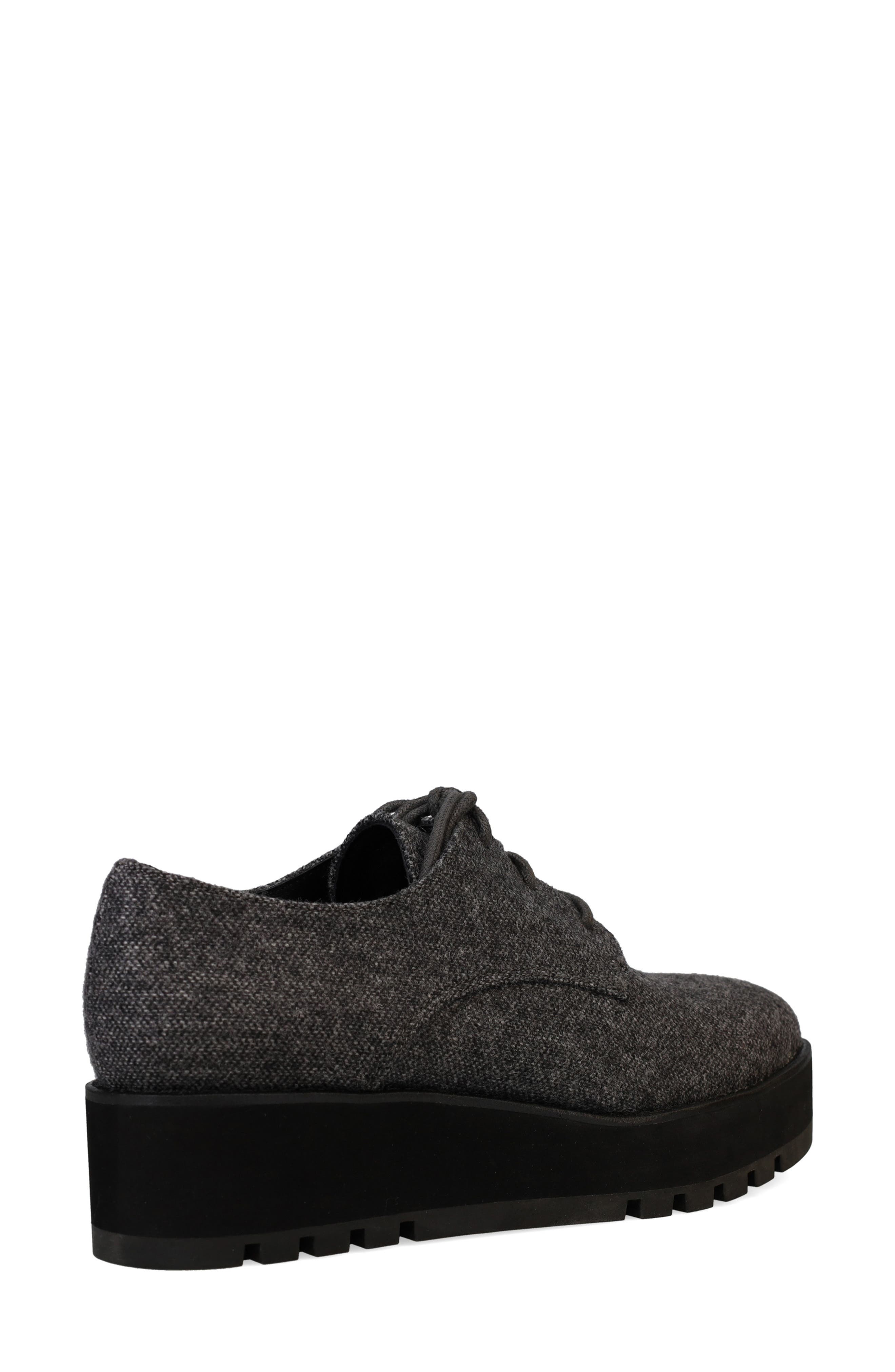 Eileen Fisher Eddy Wedge Oxford, Alternate, color, Graphite