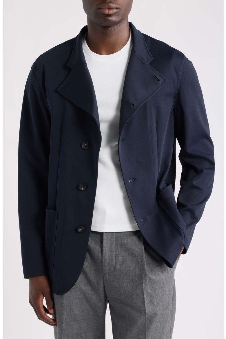 Signature Capsule Knit Blazer, Alternate, color, NAVY