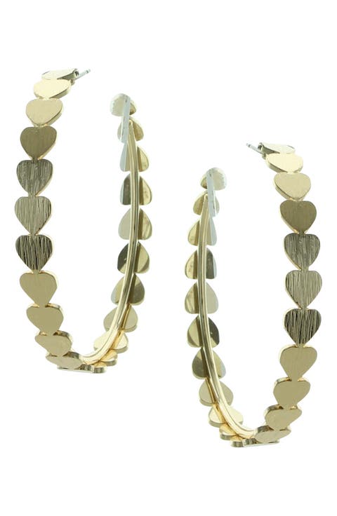 Cammie Heart Hoop Earrings