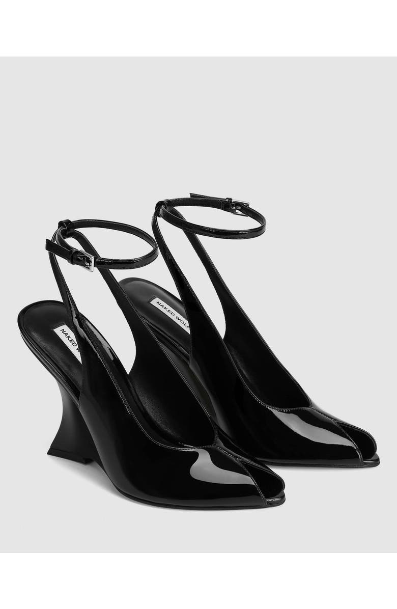 Naked Wolfe Ronnie Black Patent, Alternate, color, Black