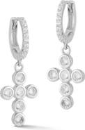 SPHERA MILANO Cross CZ Drop Earrings