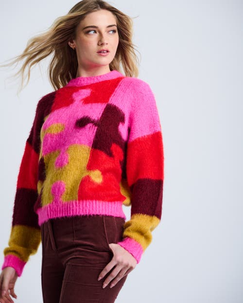 Lisa Todd Puzzled Italian Sweater In Multi