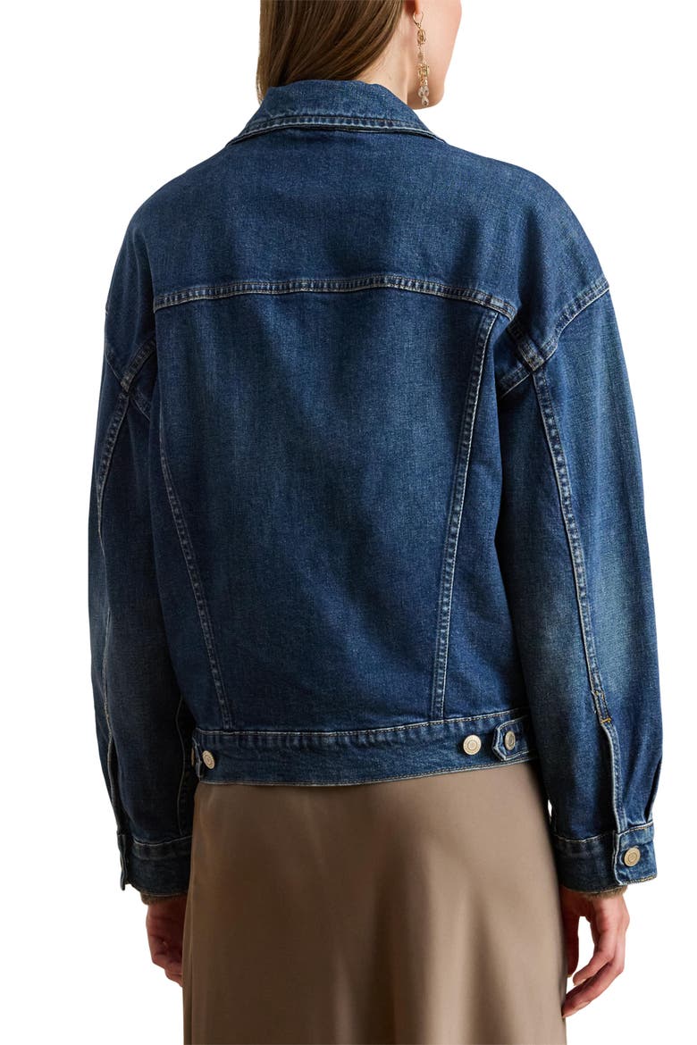 Denim Trucker Jacket, Alternate, color, ATECCO WASH