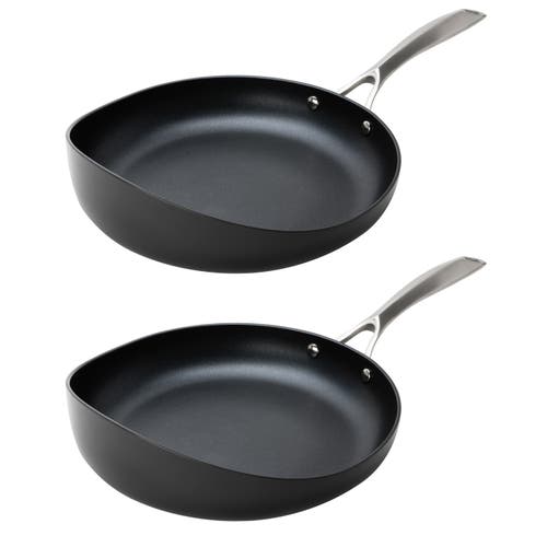 Rad Usa Radical Pan Nonstick Frying & Saute Pan Skillet With Stainless Steel Handle In Black