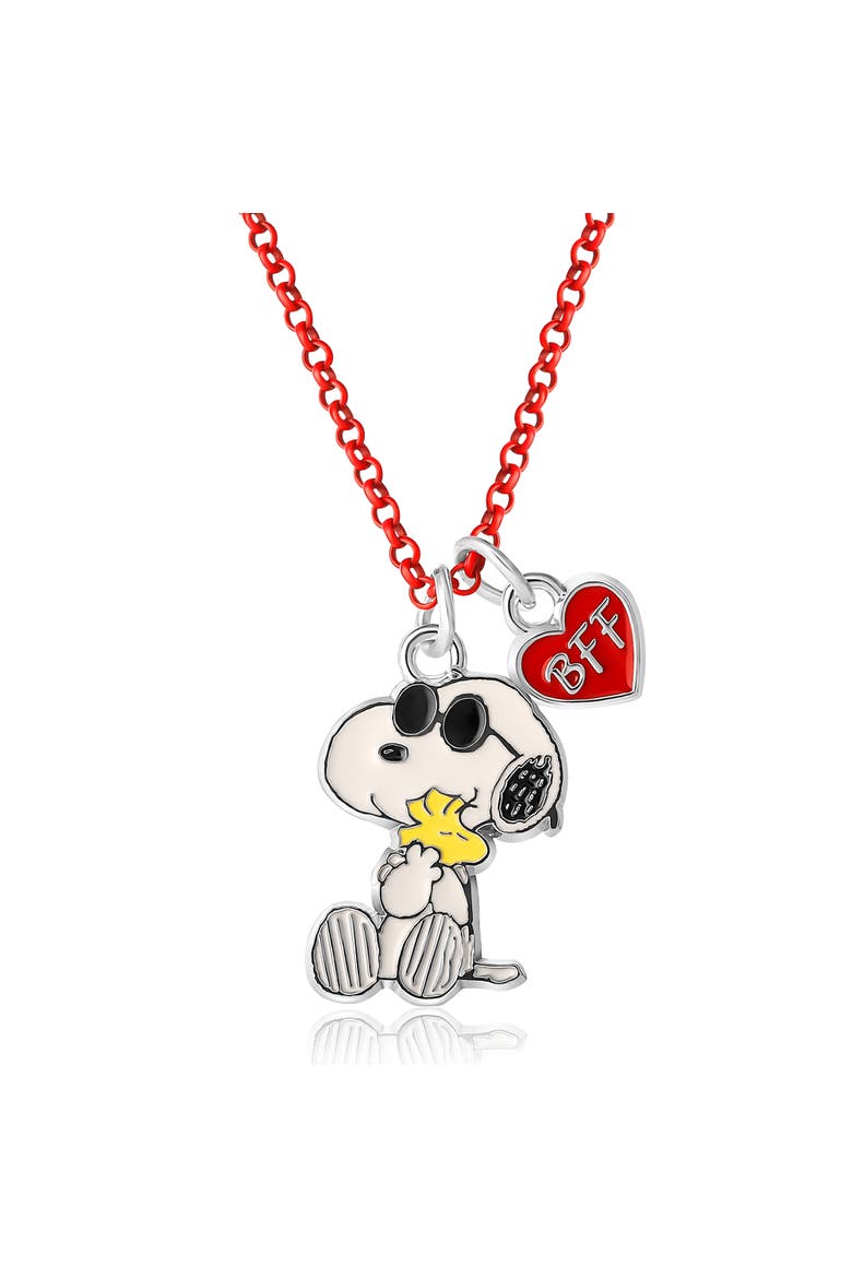 Snoopy and Woodstock BFF Fashion, 2 Piece Necklace Set, Alternate, color, White, red