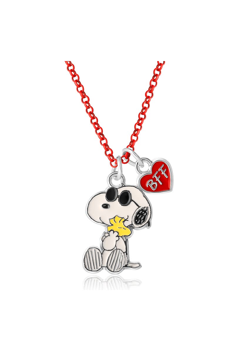 PEANUTS Snoopy and Woodstock BFF Fashion, 2 Piece Necklace Set, Alternate, color, White, Red