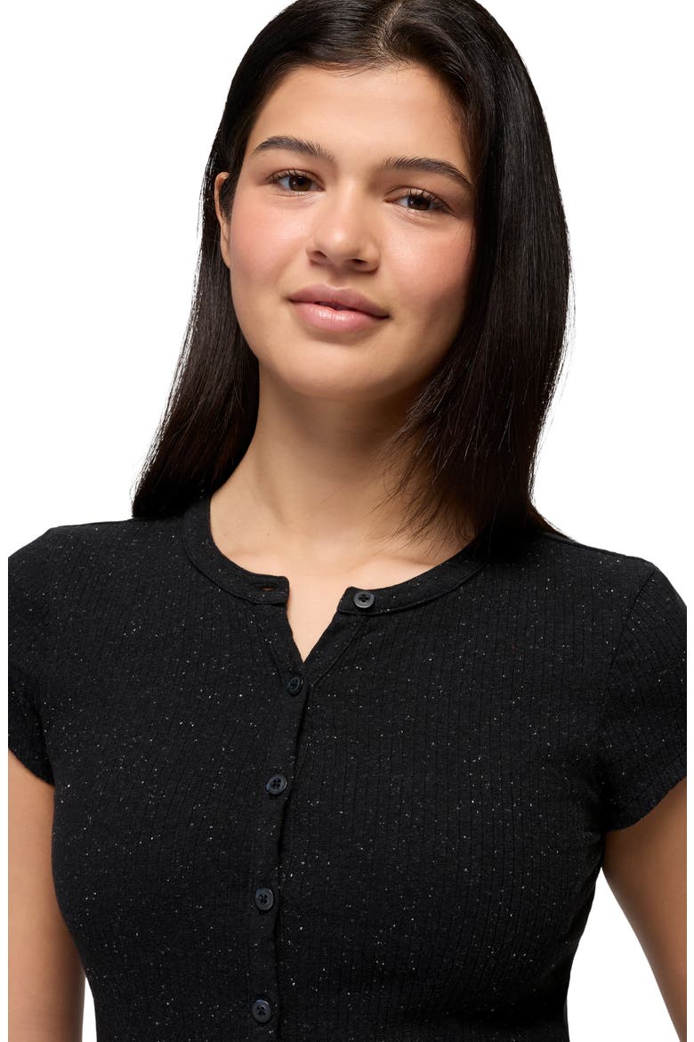 Cambria Cove Stretch Organic Cotton Cardigan, Alternate, color, BLACK HEATHER