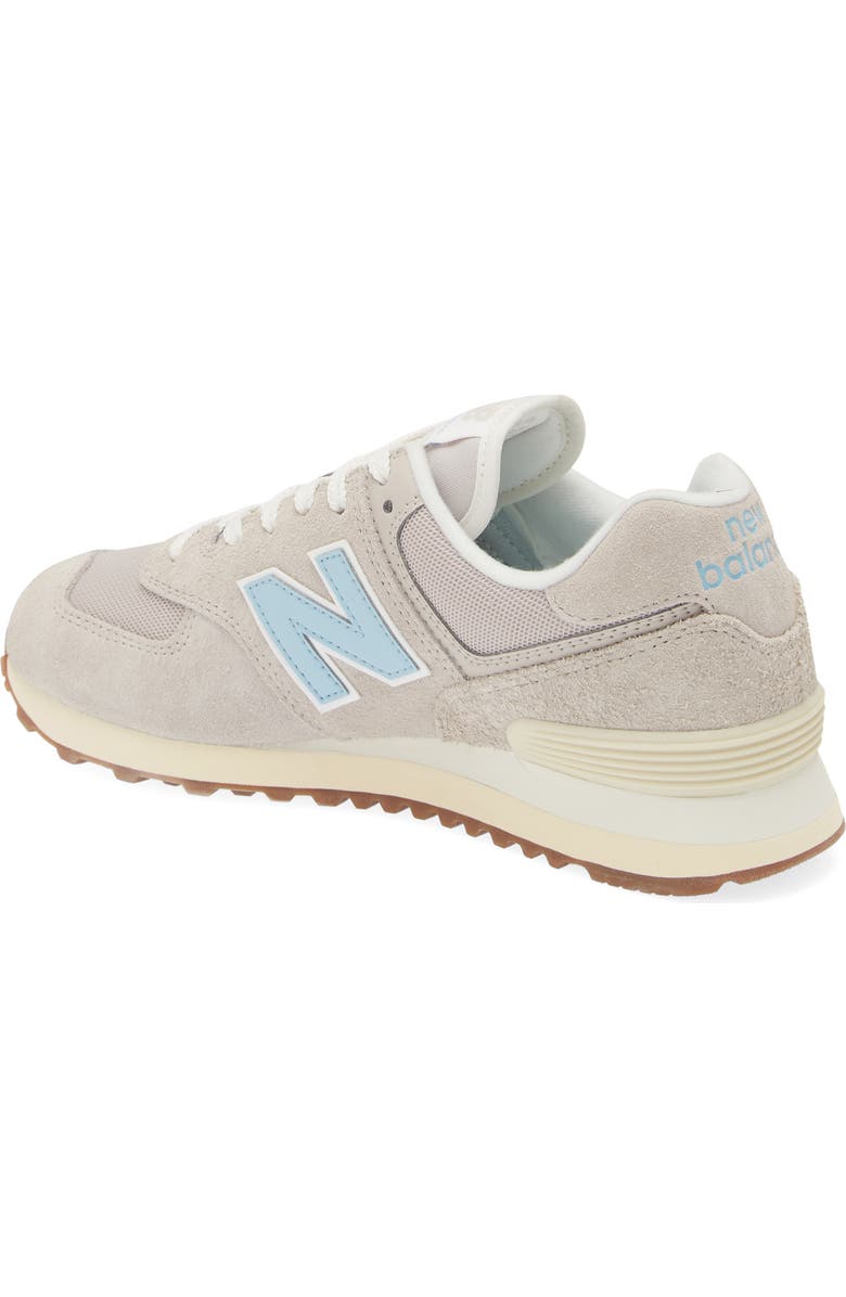 New Balance 574 Sneaker, Alternate, color, Moonrock/ Chrome Blue