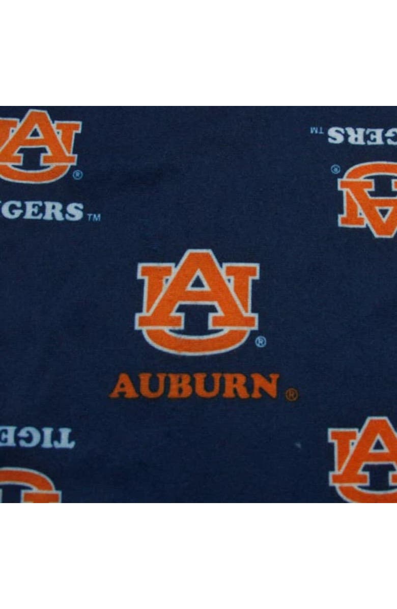 GENUINE STUFF Auburn Tigers Youth Navy Blue Team Logo Flannel Pajama Pants, Alternate, color, 