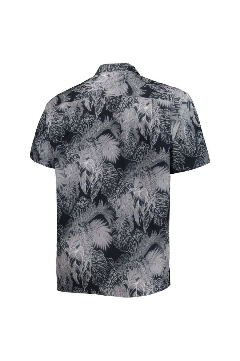 Men's Tommy Bahama Black San Diego Padres Big & Tall Luminescent Fronds Camp IslandZone Button-Up Shirt, Alternate, color, Black