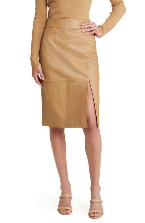 Setora Leather Pencil Skirt
