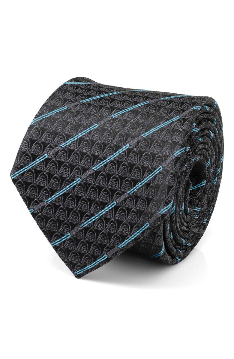 Cufflinks, Inc. Star Wars<sup>™</sup> Obi-Wan Kenobi Lightsaber & Darth Vader Silk Tie, Alternate, color, Black