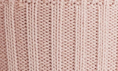 Casa Clara Rib Cotton Blend Crew Socks In Blush