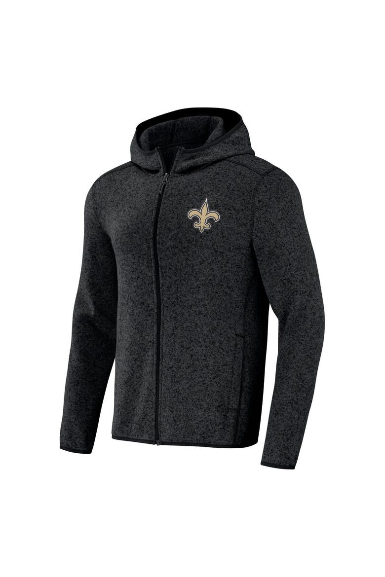 Men's NFL x Darius Rucker Collection by Fanatics Black New Orleans Saints Fleece Pullover Hoodie, Alternate, color, Heather Black