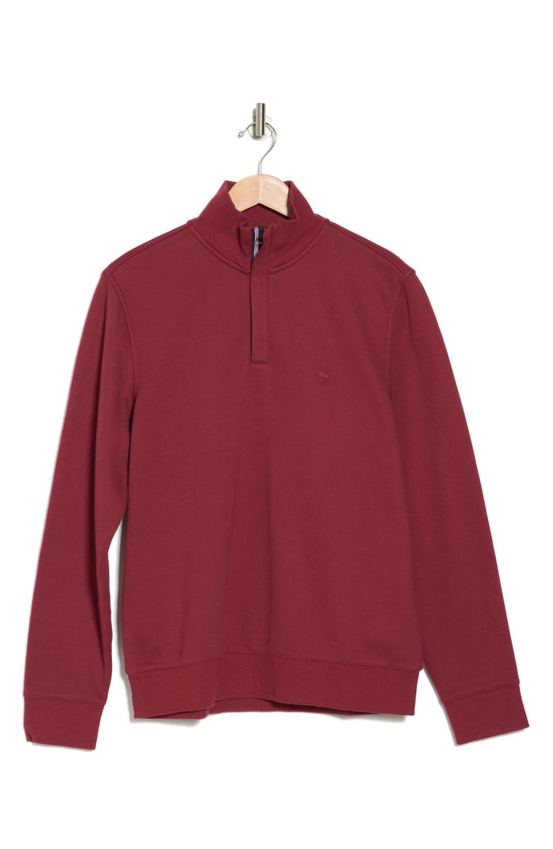 Brooks Brothers Piqué Knit Half Zip Sweatshirt, Alternate, color,