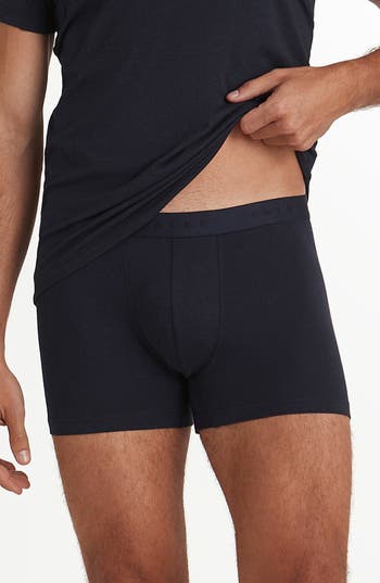 Shop Falke Climate Control Outlast Boxer Briefs In Midnight