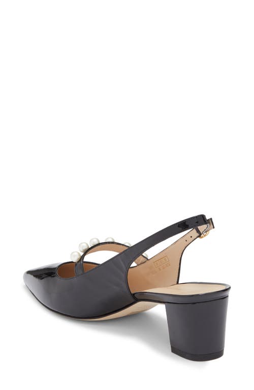 Stuart Weitzman Pia Mary Jane Slingback Pump In Black