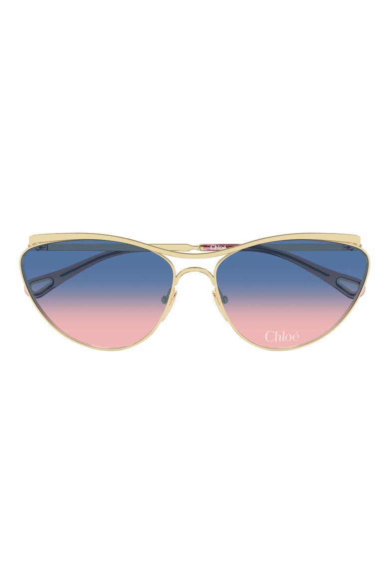 CH0386S Cat Eye Sunglasses, Main, color, GOLD/ BLUE PINK