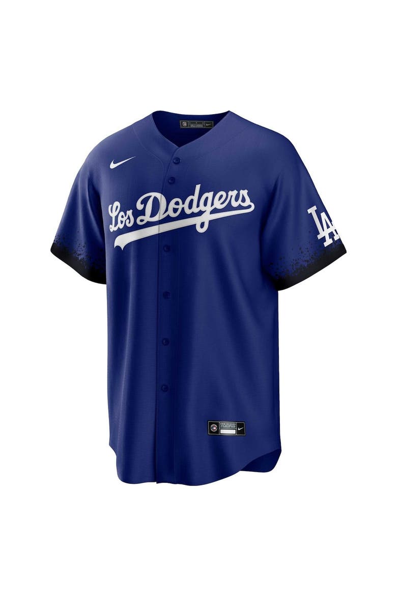 Men's Nike Jackie Robinson Royal Los Angeles Dodgers City Connect Replica Player Jersey, Alternate, color, Royal