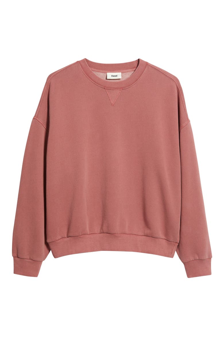 Vintage Crewneck Sweatshirt, Alternate, color, RED