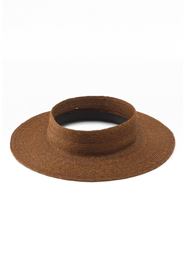Rani Raffia Visor, Alternate, color, NUTSHELL