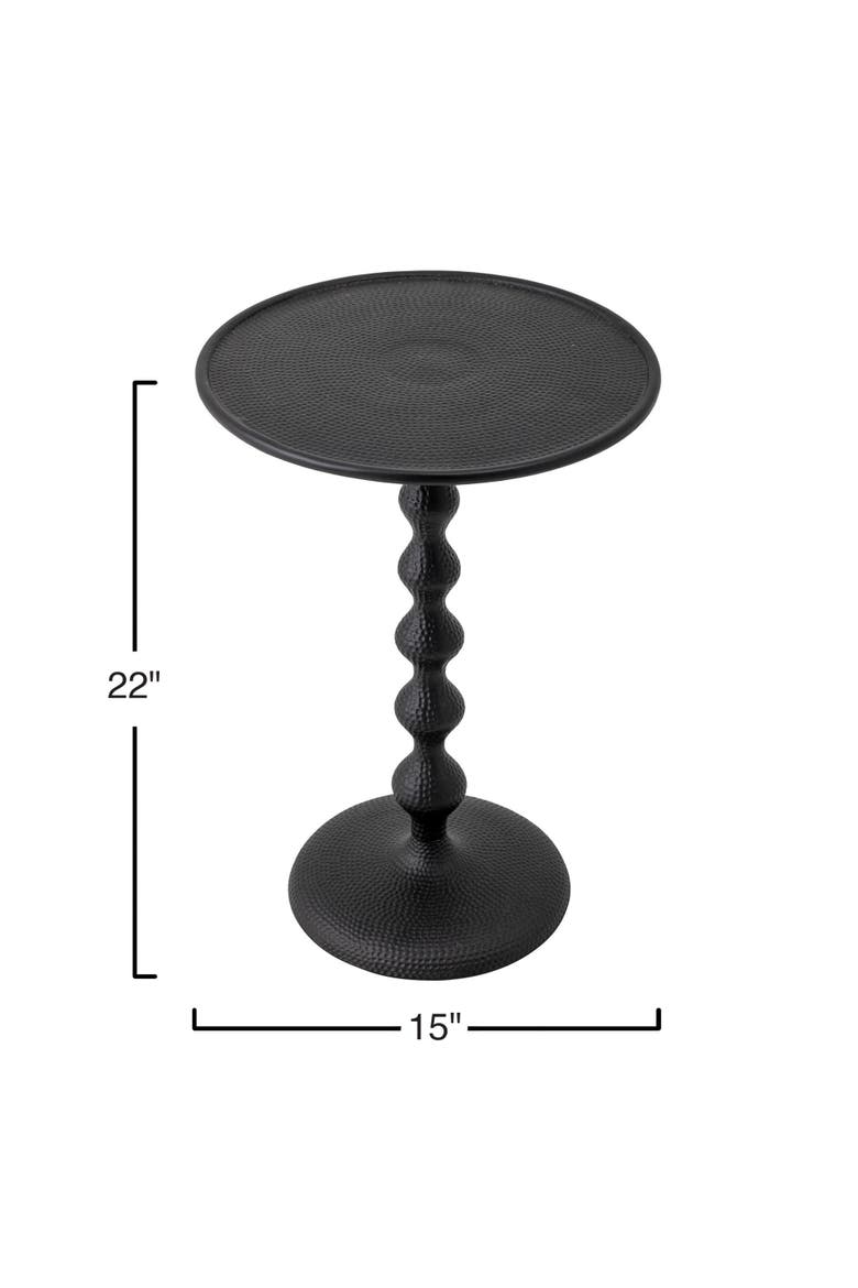 Hammered Table, Alternate, color, Black