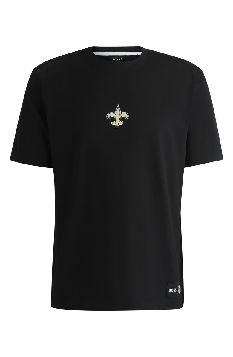 BOSS x NFL Stretch Cotton Graphic T-Shirt, Alternate, color, New Orleans Saints - Black