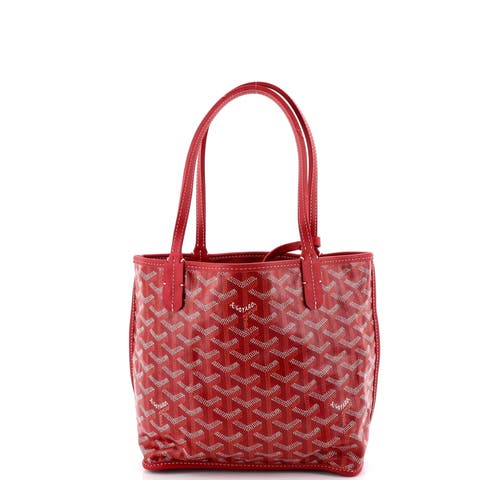 Anjou Reversible Tote Coated Canvas Mini