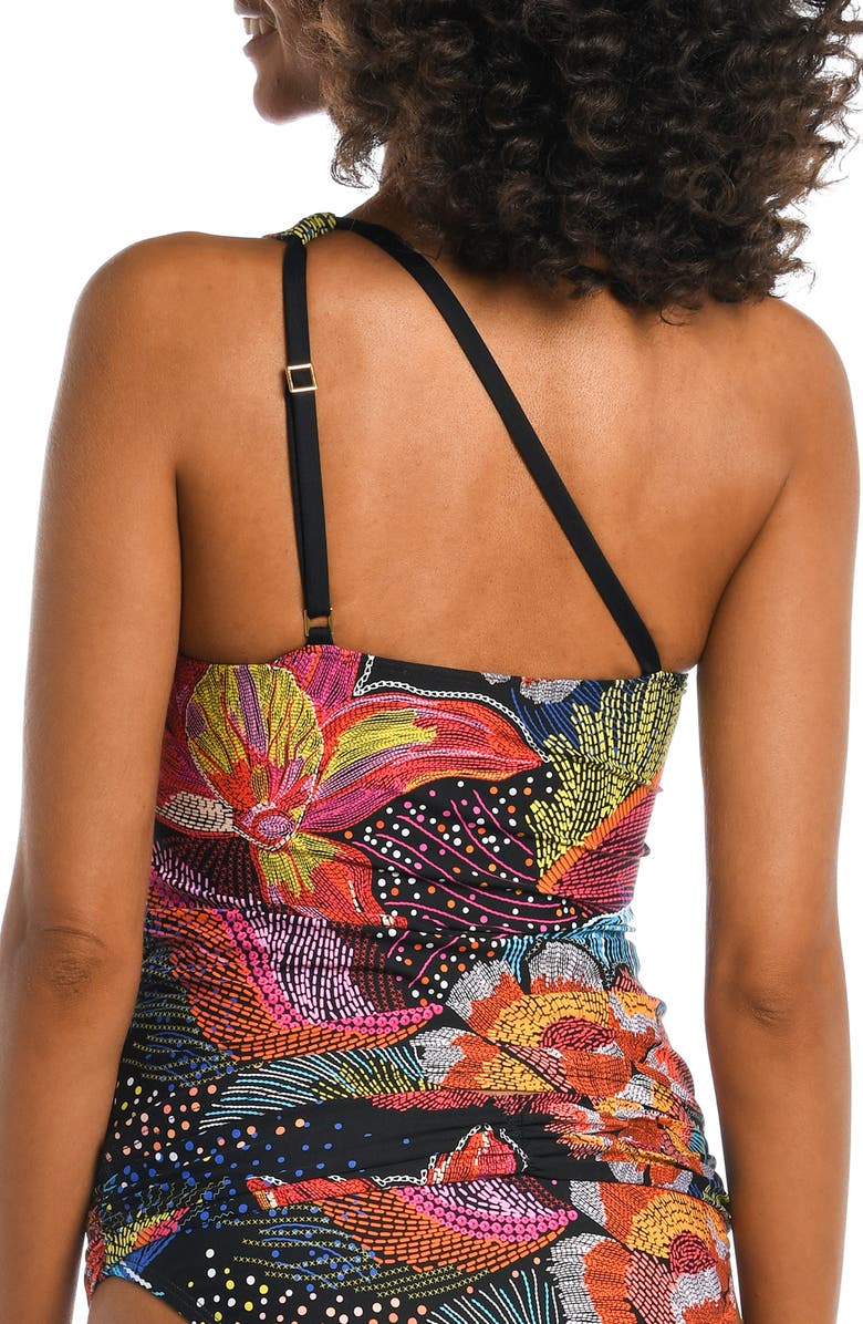 La Blanca Sunlit One-Shoulder Tankini Top, Alternate, color, 