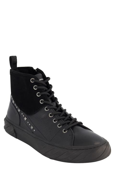 Noir Botanica No. 1.2 Men's High Top Sneaker (Black Sole)