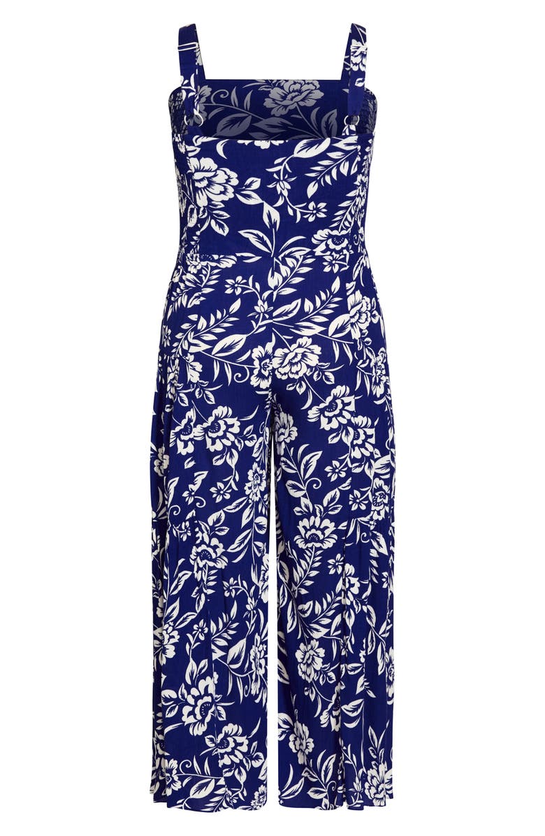 City Chic Castaway Floral Jumpsuit, Alternate, color,