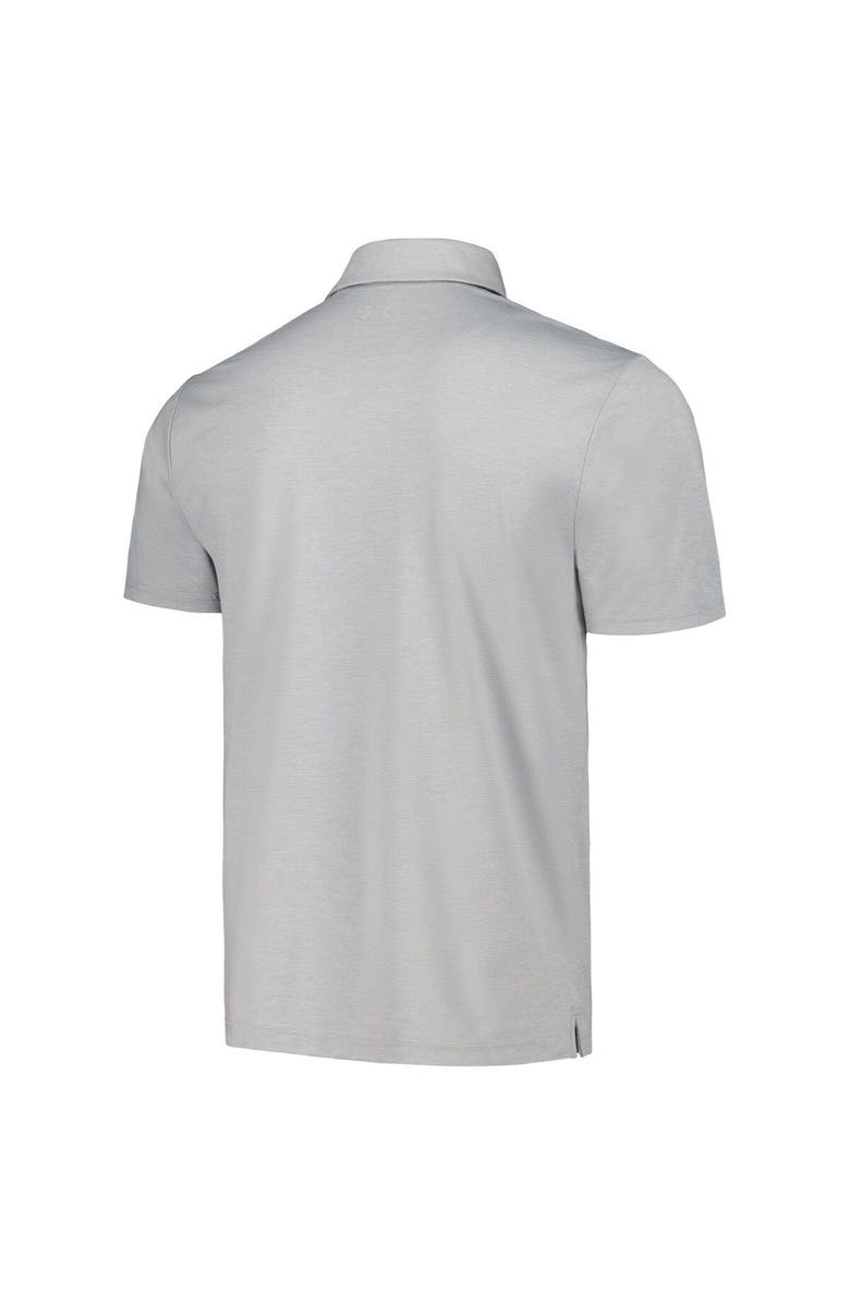 Under Armour Men's Under Armour Gray John Deere Classic Playoff 3.0 Heather Polo, Alternate, color,