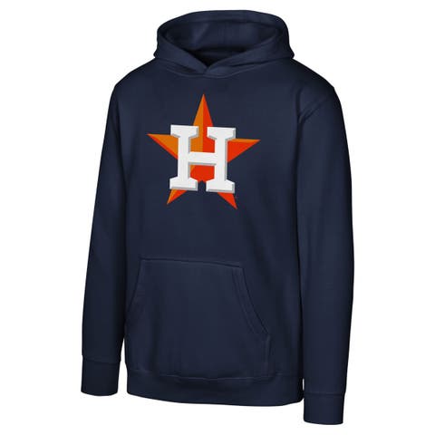 Youth  Navy Houston Astros Primary Logo Pullover Hoodie