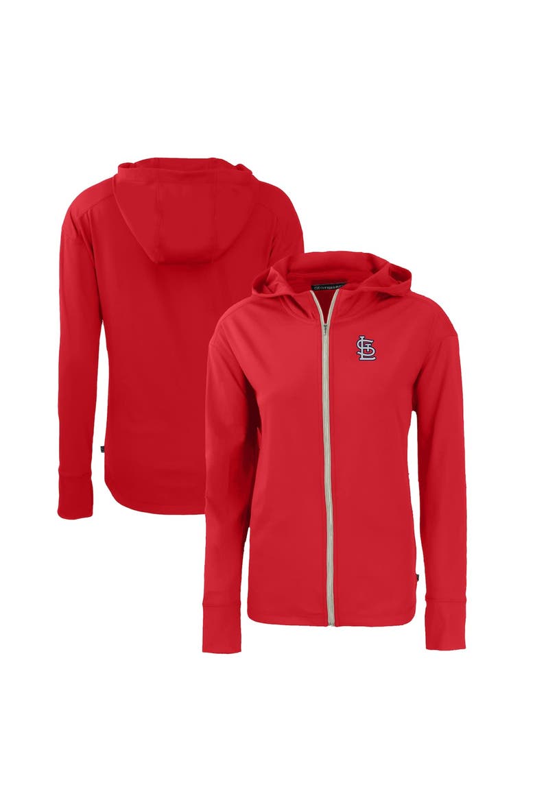 Women's Cutter & Buck  Red St. Louis Cardinals Daybreak Eco Recycled Full-Zip Hoodie, Main, color, Red