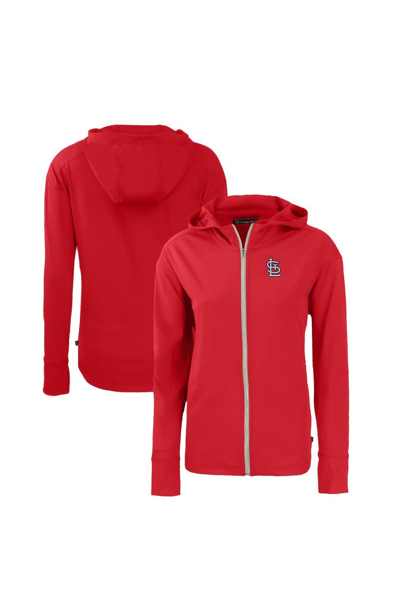 Cutter & Buck Women's Cutter & Buck  Red St. Louis Cardinals Daybreak Eco Recycled Full-Zip Hoodie, Main, color, Red