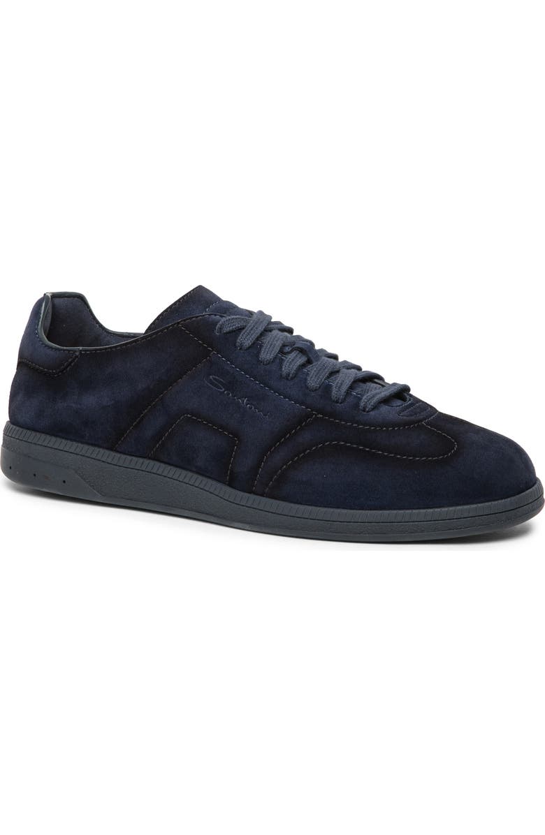 Santoni Low Top Sneaker, Main, color, Blue-U60