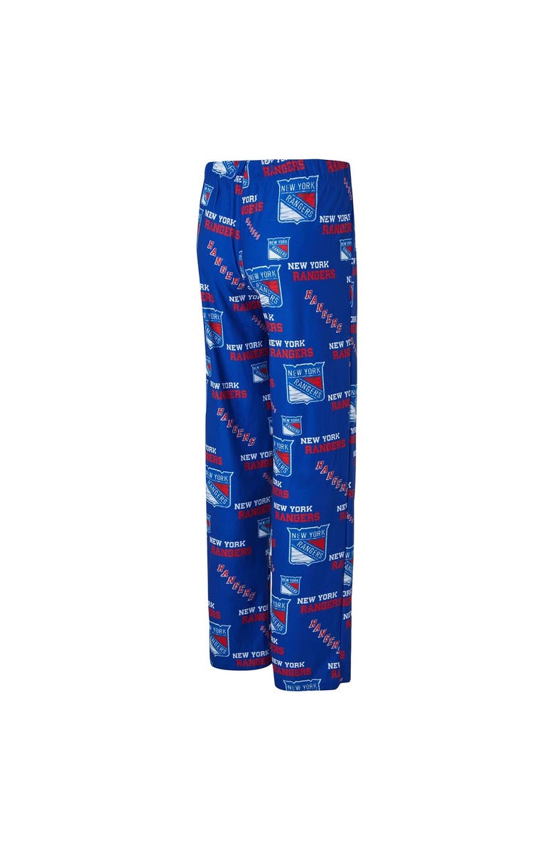 CONCEPTS SPORT Women's Concepts Sport Blue New York Rangers Zest Allover Print Knit Pants, Alternate, color, Blue