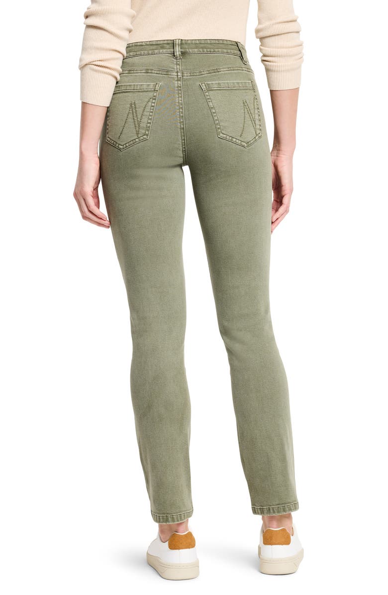 NIC+ZOE Carpenter Straight Ankle Jeans, Alternate, color, Olivewood