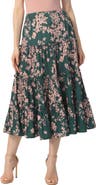 Kimi & Kai Women's Tiered Midi Skirt