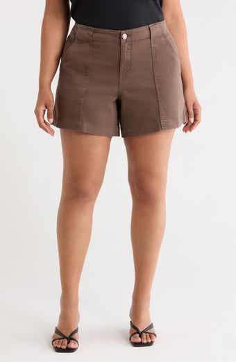 Jane High Waist Denim Utility Shorts