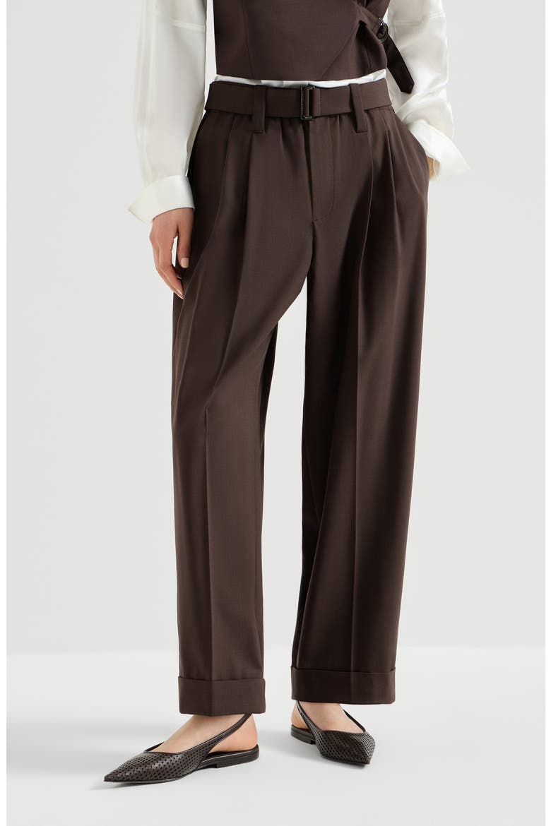 Sartorial Baggy trousers, Main, color, Cocoa