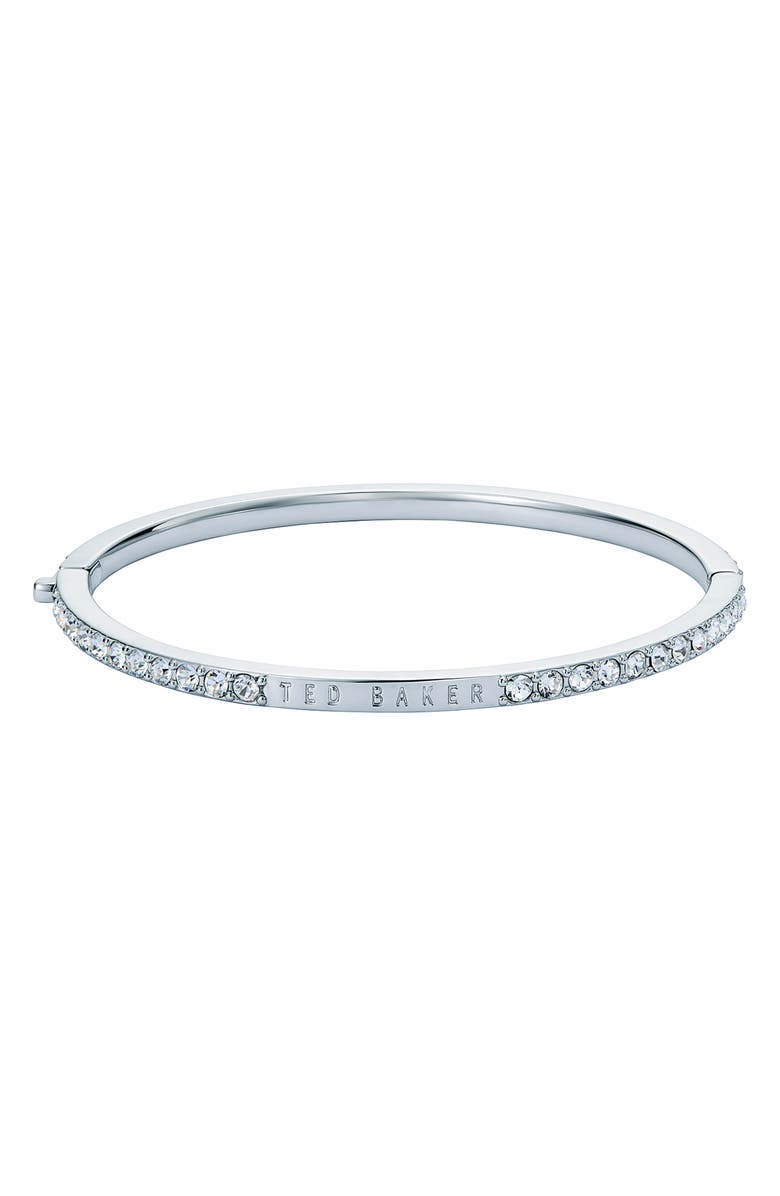Ted Baker Claudia Narrow Crystal Hinge Bracelet, Alternate, color, Silver Tone / Clear Crystal