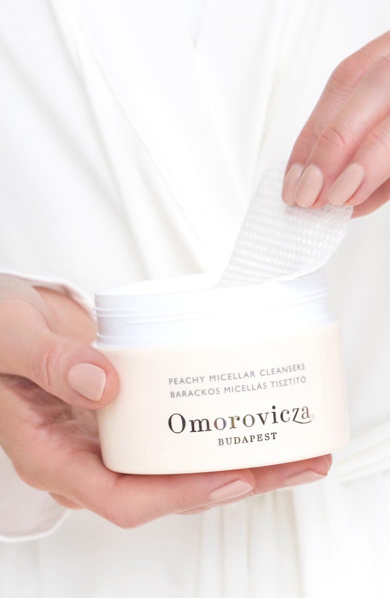 Omorovicza Peachy Micellar Cleansing Pads, Alternate, color, 