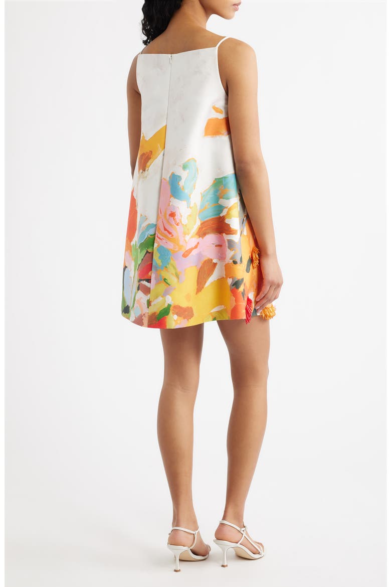 Java Floral Print Minidress, Alternate, color, MIXED FLORAL