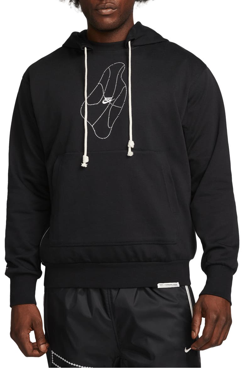 Dri-FIT Standard Issue Full Zip Hoodie, Main, color, BLACK/ SUMMIT WHITE