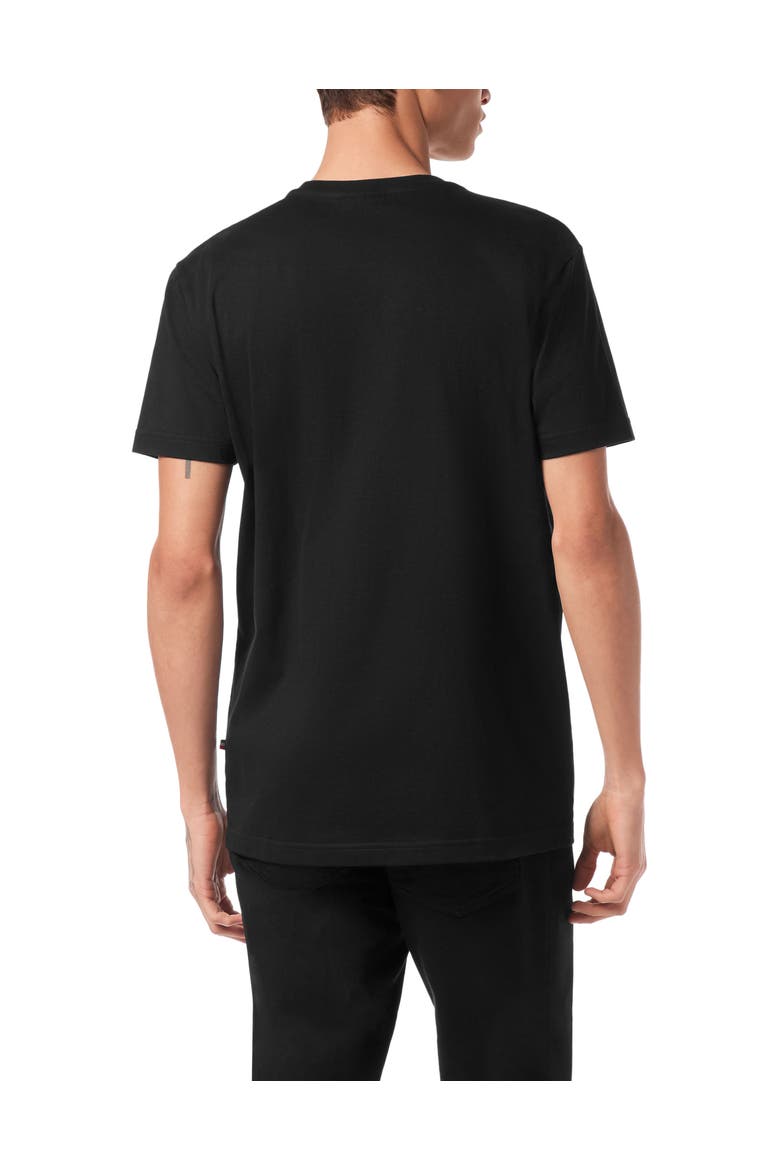 T-Shirt Round Neck Ss Crest Men, Alternate, color, black