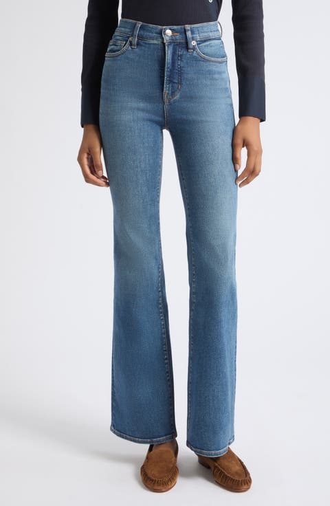 Crosbie High Waist Slim Wide Leg Jeans