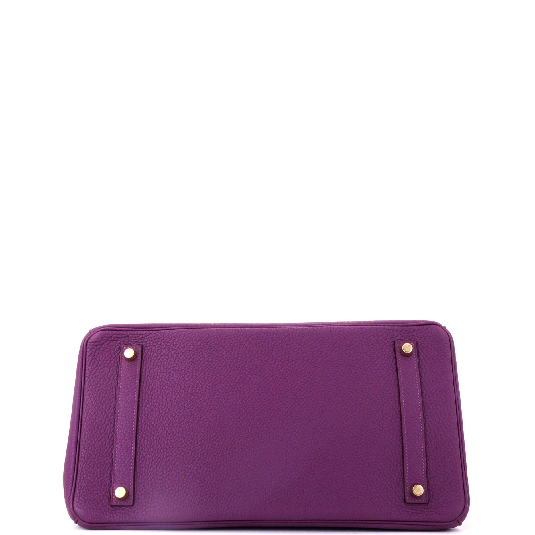 Pre-Owned Hermes Birkin Handbag Purple Togo with Gold Hardware 35, Alternate, color, Anemone